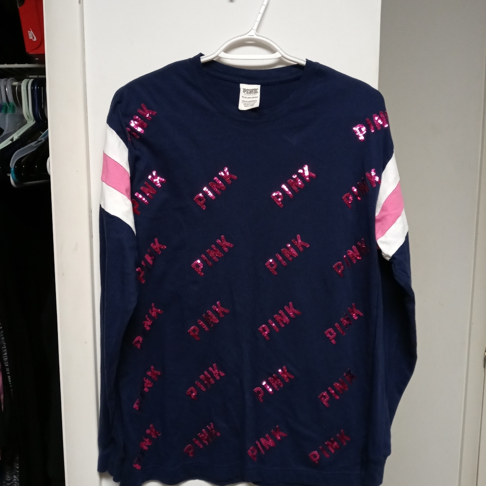 Vs Pink Bling Long Sleeve